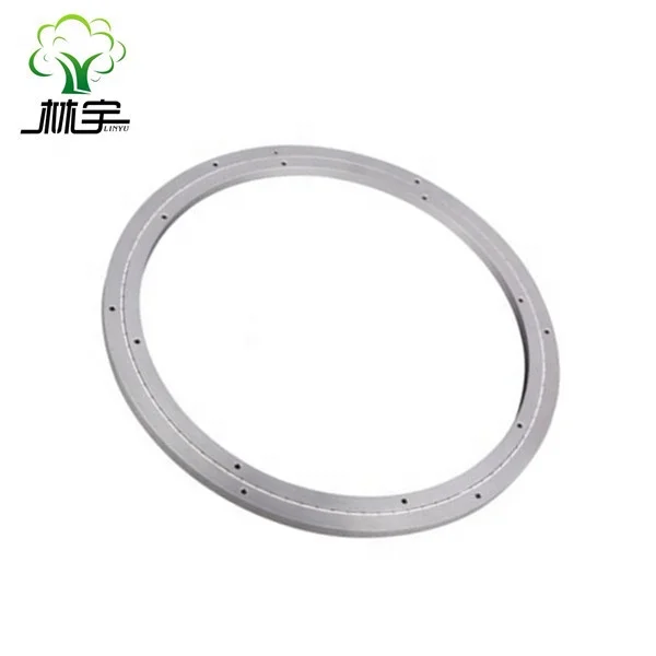 600 mm (24inch) Patent Low-Noise Aluminum Lazy Susan Turntable Bearings Swivel Ring Swivel Plate for Indoor and Outdoor Use