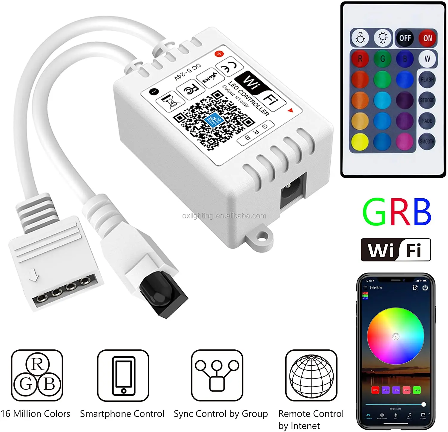  Wifi-контроллер для смартфона управление через приложение Smart WIFI RGB RGBW контроллер светодиодной ленты