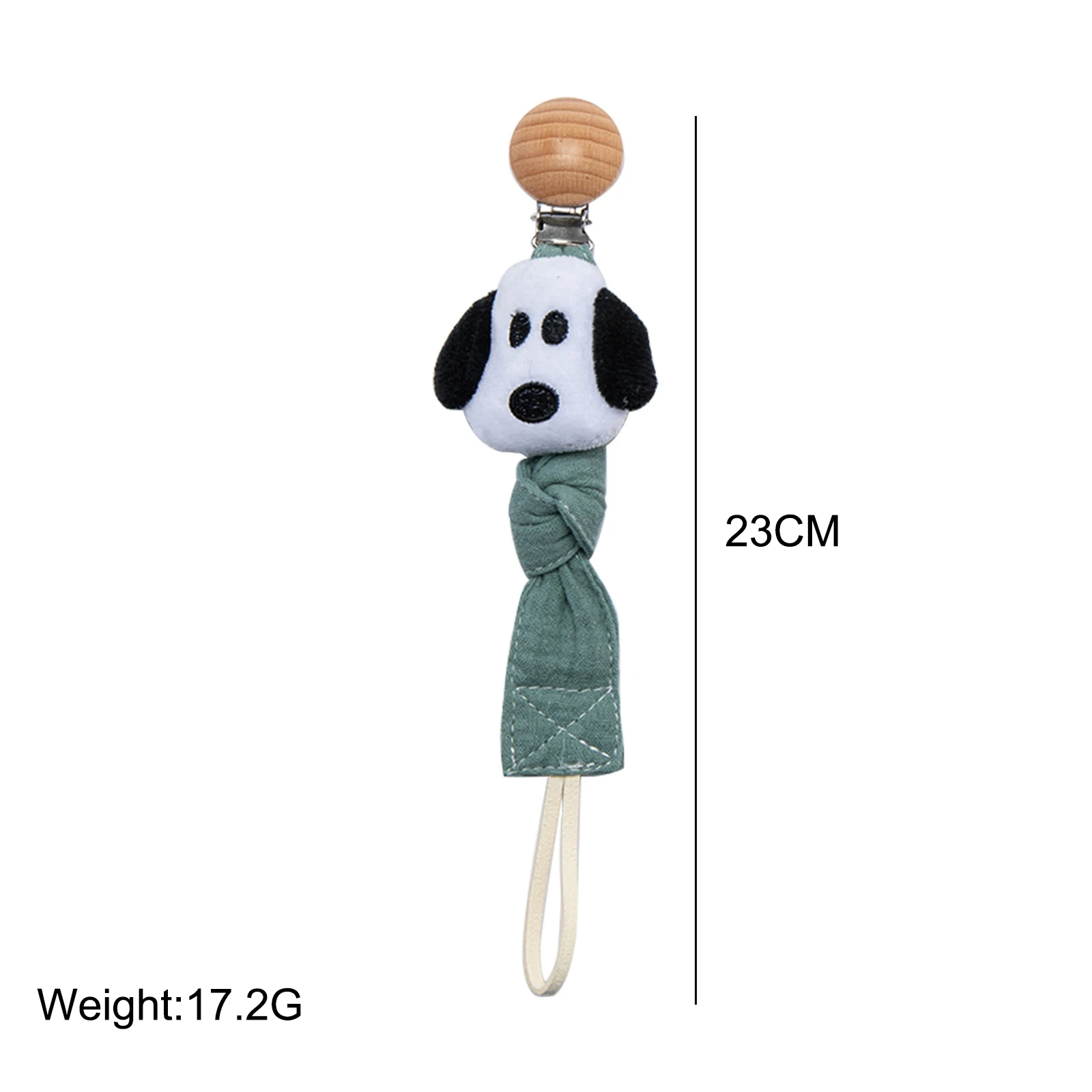 Hot Sale Wholesale Baby Woven Pacifier Chain Wooden Clip Baby Cotton Pacifier Clip Easy To Clean Baby Pacifier Chain