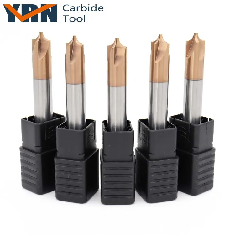 Herramientas Carbide Milling Cutter Para Corner Rounding Bit End Mill Solid High Speed Processing 45/55/60/65 Degree 5 Pieces