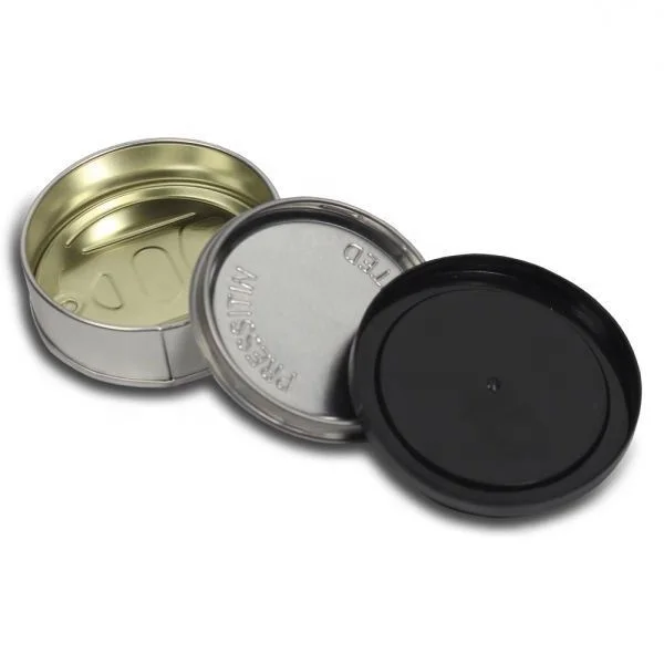May  Tin Can Wholesale 200ml 7g Presstin Tin cans Easy Open Lid For Flower Tea Herb Sugar Skittles Friendly Cali Zkittlez Tin