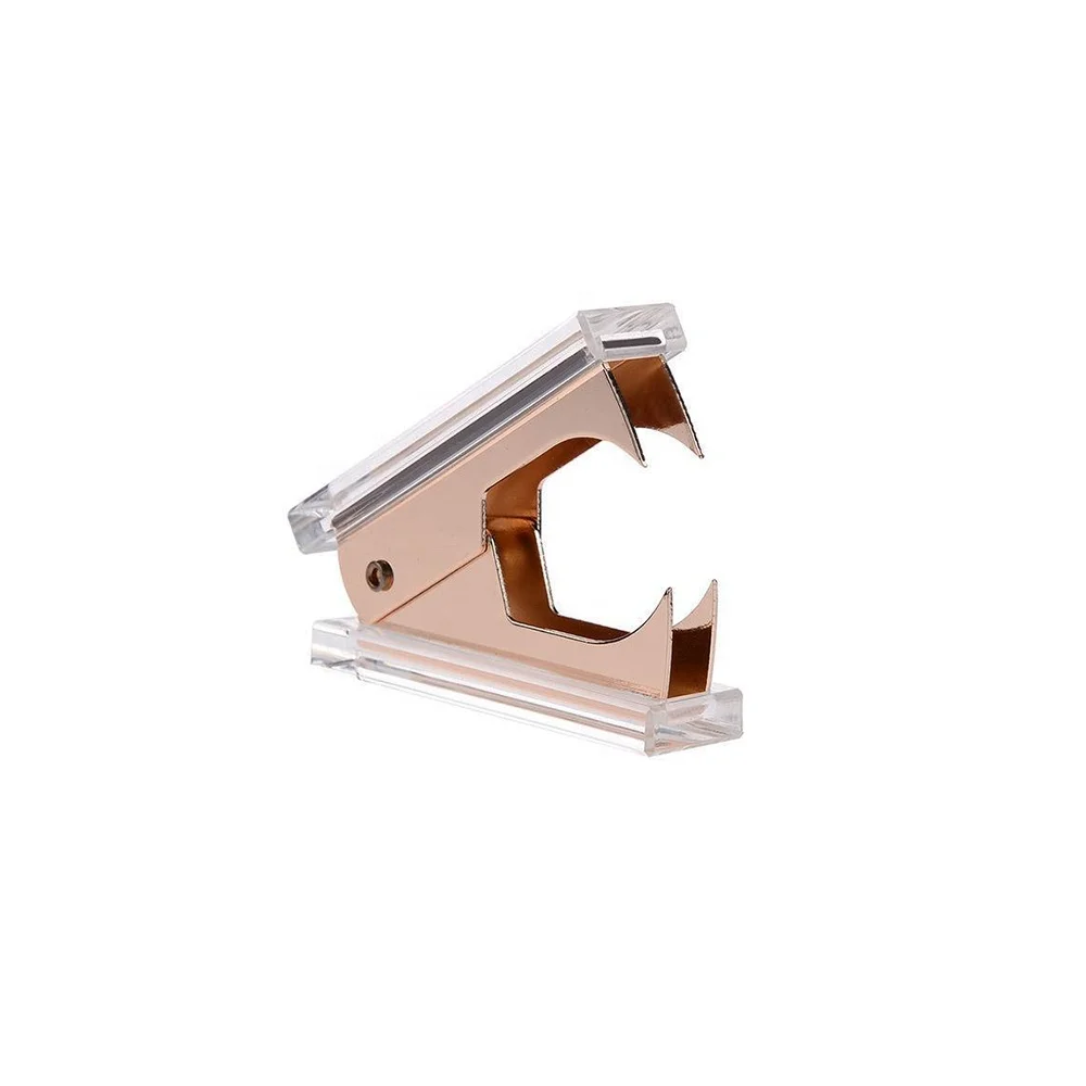 Luxury Desk Accessories Plastic Staple Removers Marble Design Acrylic Office Supplies Acrylic Staple Puller