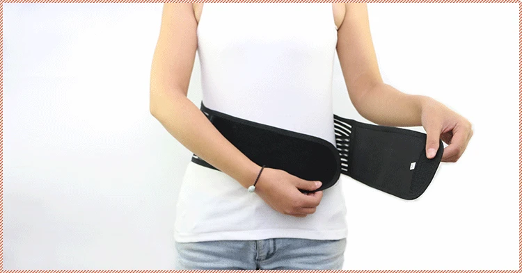 Горячая Распродажа мощность магнетический турмалиновый пояс обезболивающий сзади Облегчает боль в нижней части спины ремень