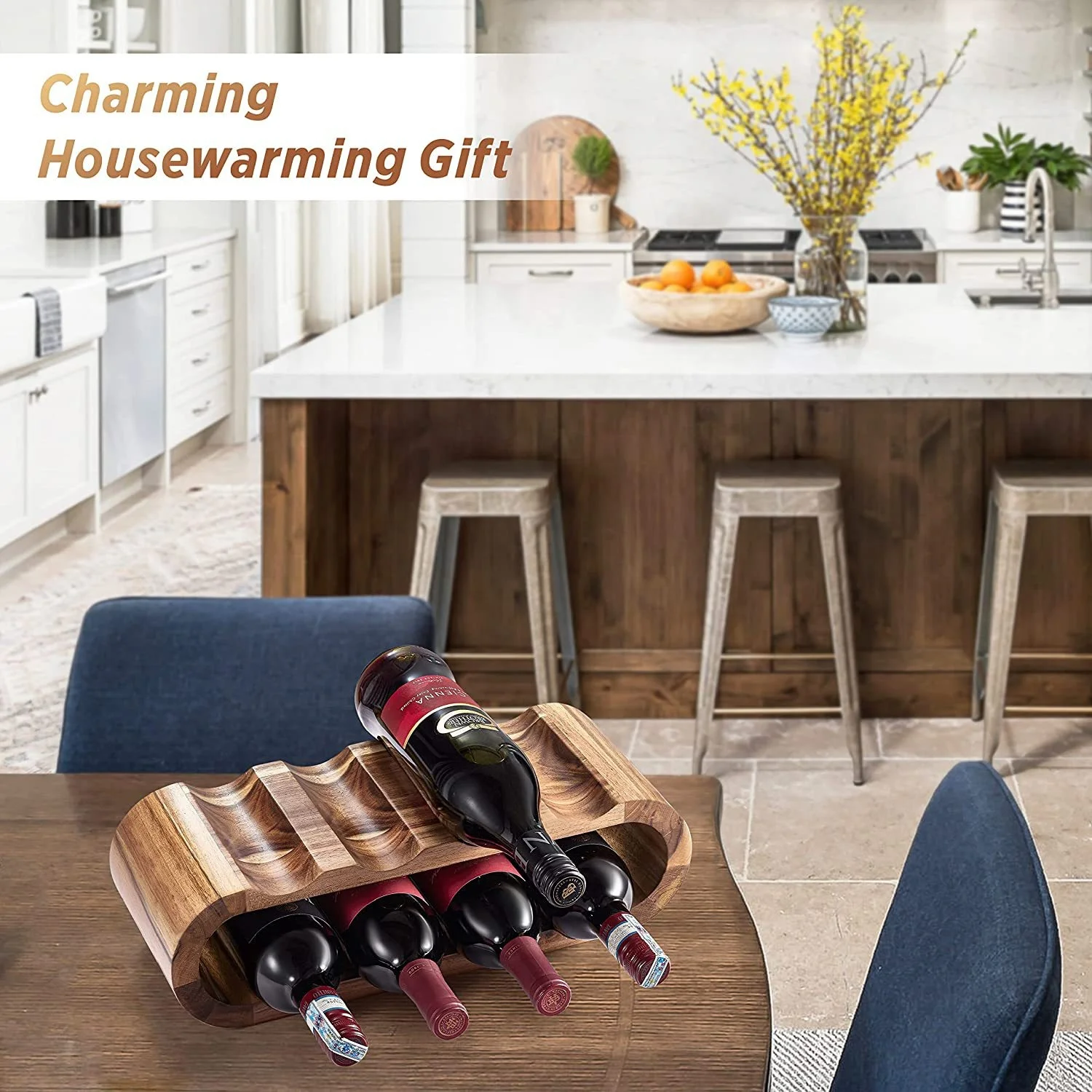 High Quality Glass Bottle Wooden Wine Rack Wall Shelves Display Red Wine Shelf Display rack