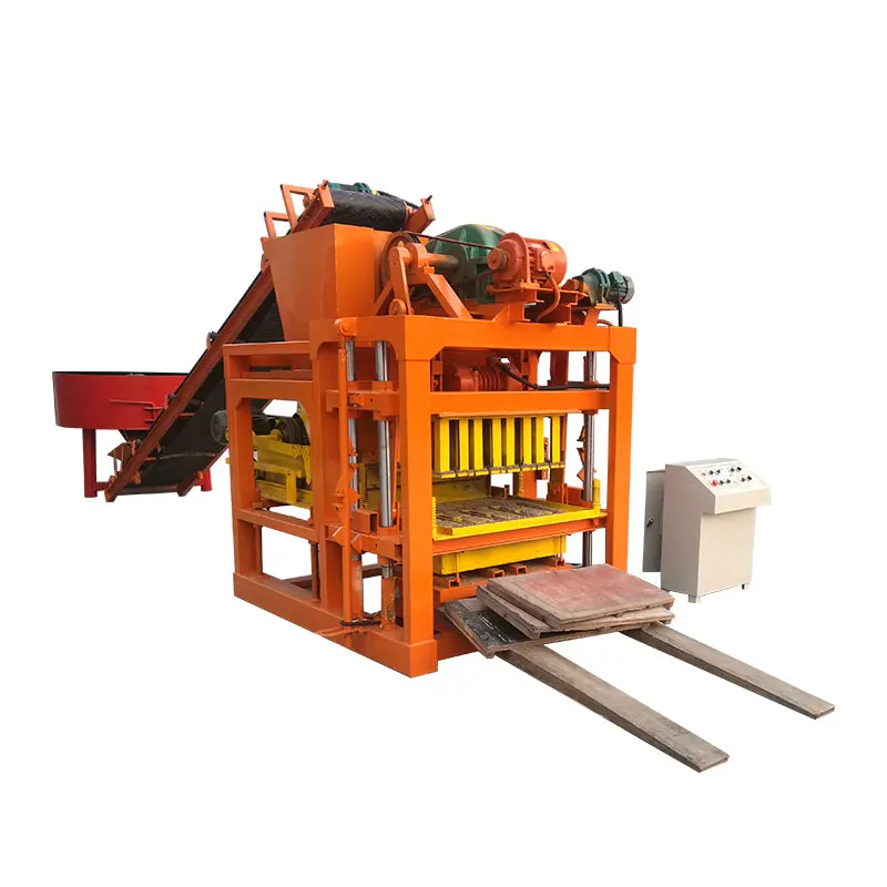 ZEYU Factory Manufacture QTJ4-28 Reliable Quality Automatic Concrete Fly Ash Hollow Block Machine Solid Brick Machine Price