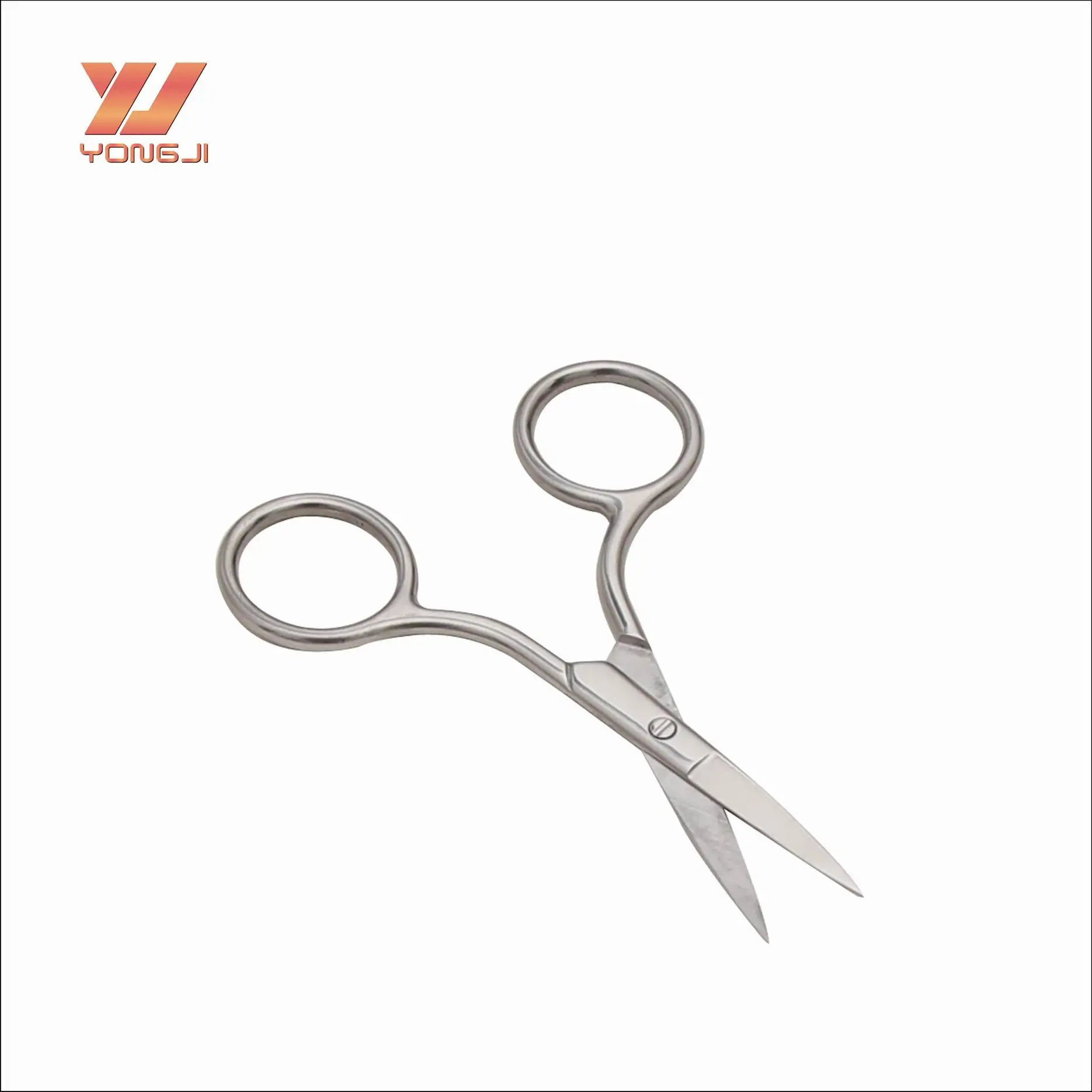 Chinese factory curved eyebrow scissors sharp eyebrow scissor beauty tool on sale
