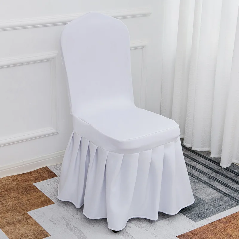 2024 Hot pleated skirt chair cover Sun skirt chair cover thickened for hotels