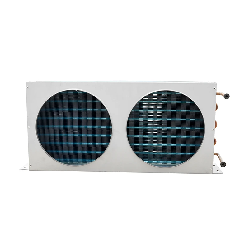 Double hood condenser vending machine, beverage cabinet and food cabinet condenser evaporator