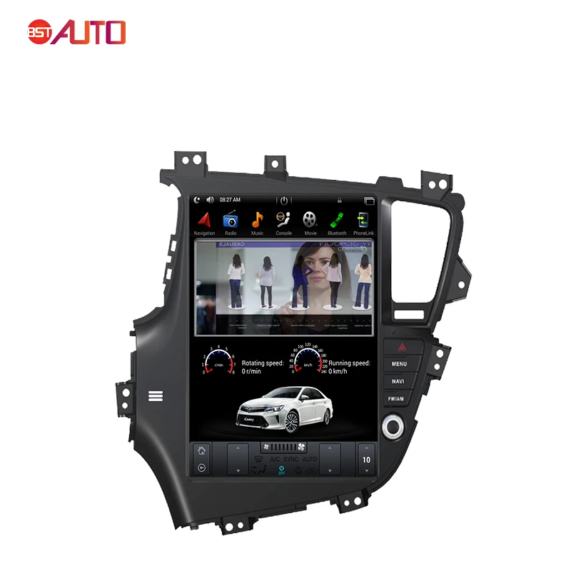 Vertical Screen GPS Navigation Android Car DVD Video Player for Kia K5 optima 2011 Car Radio