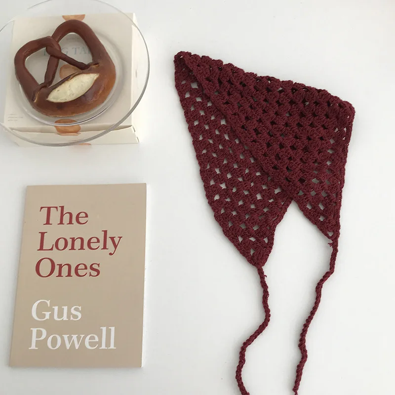 Shuoyang factory Japanese retro spice girl Y2k hair band Crochet ins French internet celebrity with a head scarf