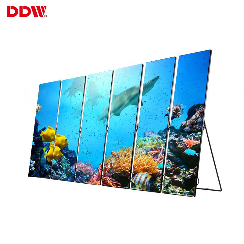 
Portable poster LED digital display standing screen p2.5 LED video wall poster floor LED screen for advertising shopping mall 