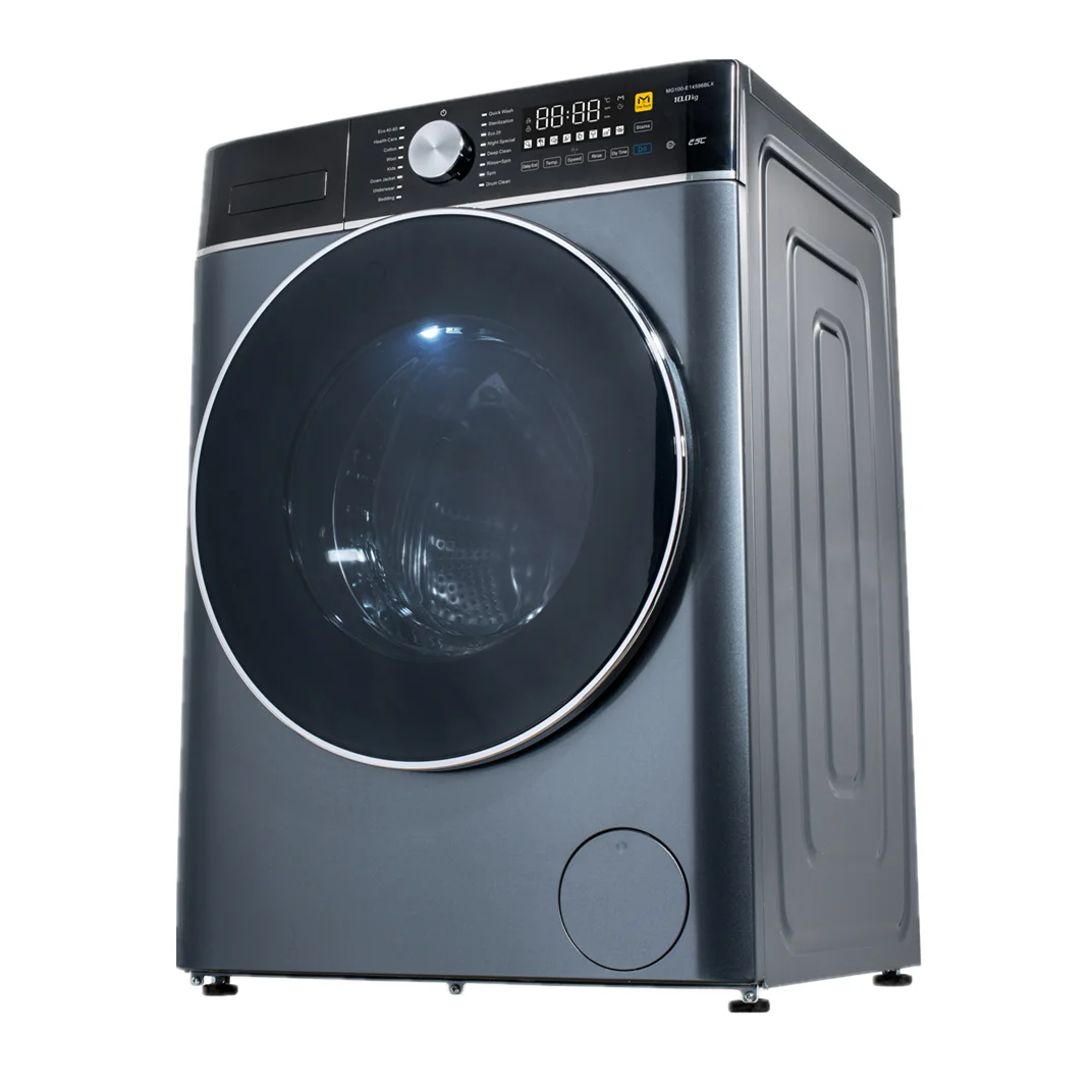 10 KG hot sale  front load washing machine with child lock/BLDC motor/52cm chrome door