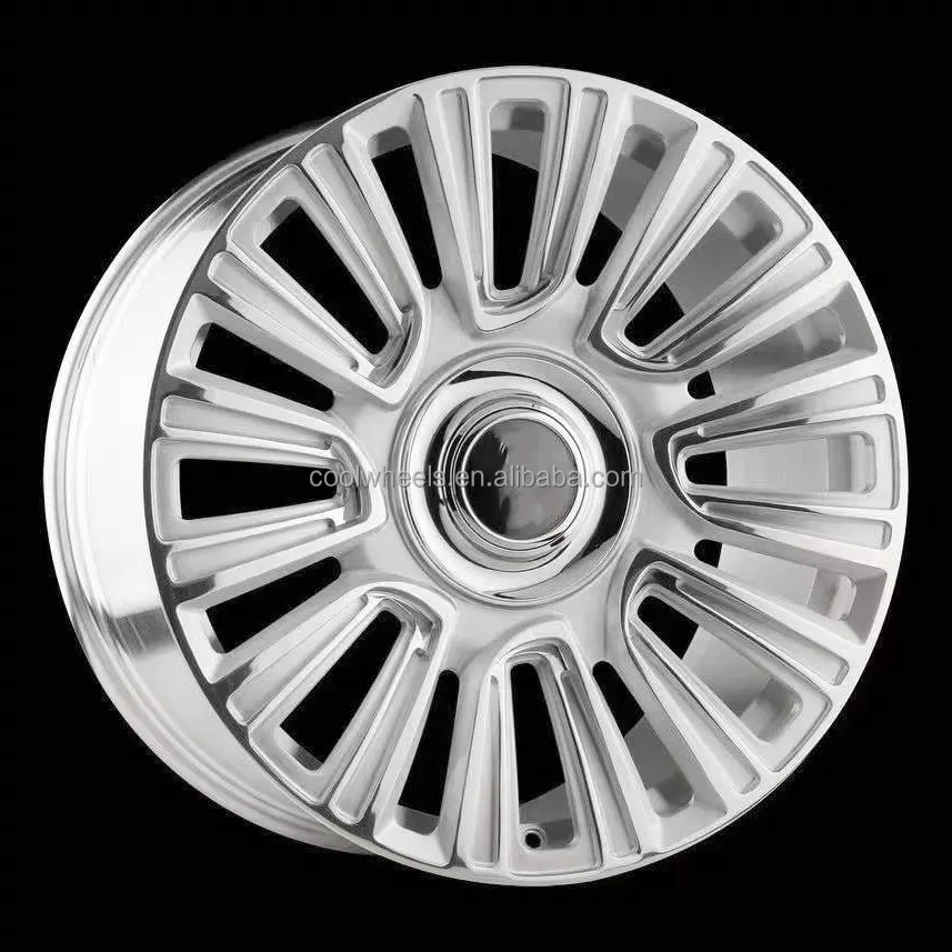 High quality 5x112 wheels 19 21 22 23 24 inch rims Luxury Polish alloy forged wheels rim for Rolls royce Cullinan Ghost phantom
