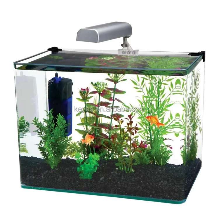 Usb Mini Plastic Fish Tank For Betta Fish Desktop Aquarium Kit With Filter And Led Lighting Acrylic fish tank display stand