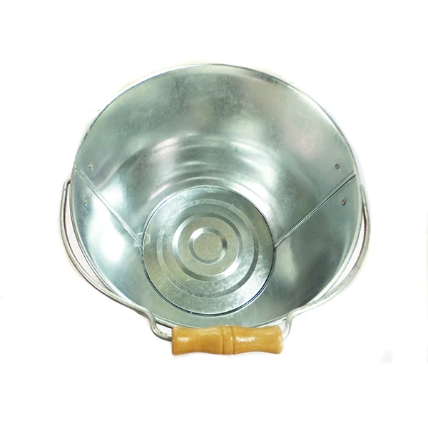 10QT Metal Fire Bucket Galvanized Fire Pail For Fire Fighting