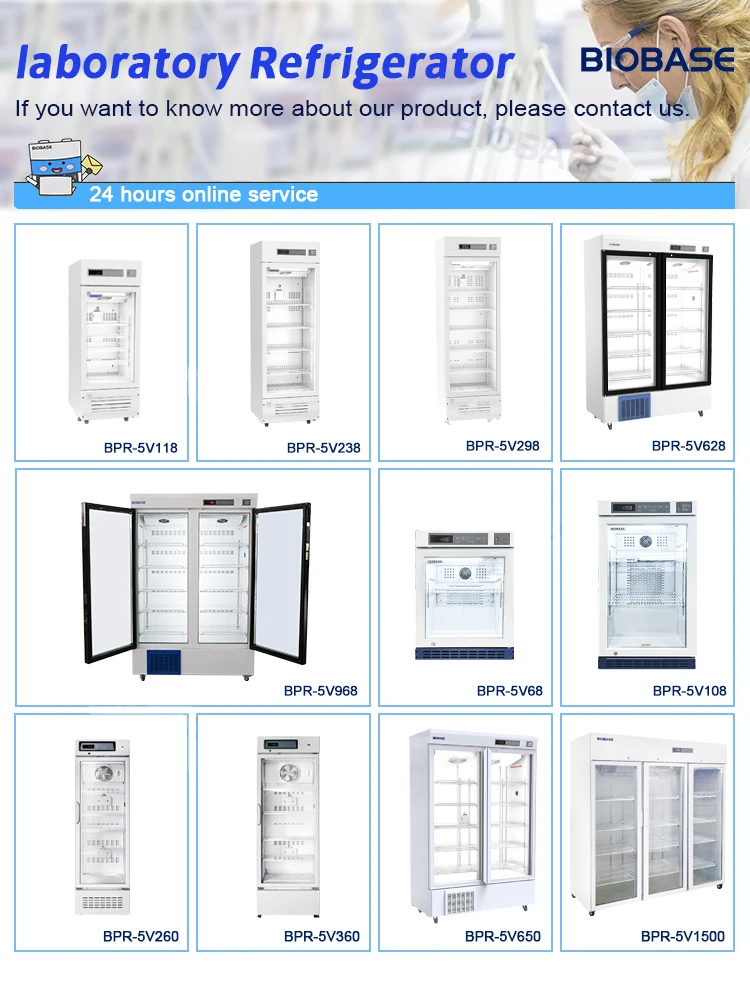 Biobase Laboratory Refrigeration Equipments vaccine refrigerator medical fridges freezers refrigerators