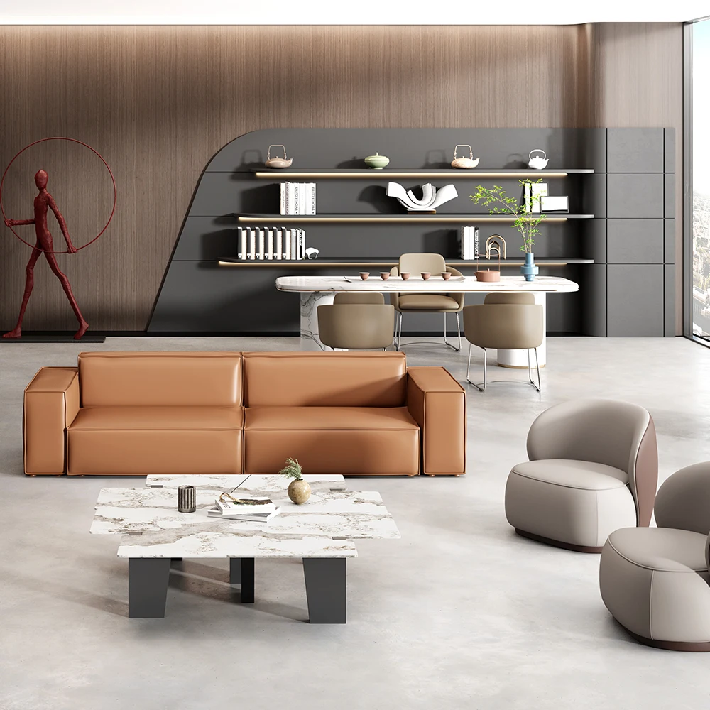 Wohnzimmer sofa modernos custom Modern style leather office sectionals sofas couch lounge sofa set furniture for office