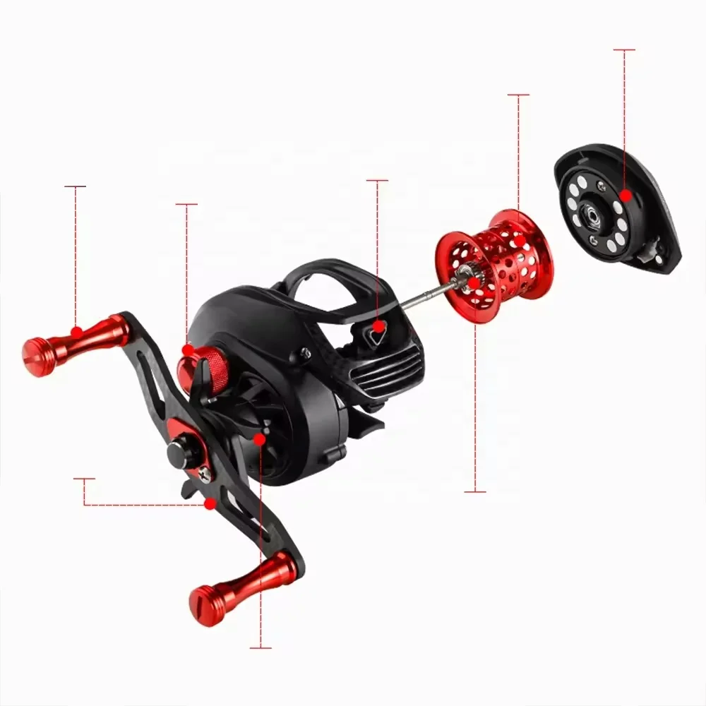 NewBility wholesale 10+1 BB Carbon Frame  Ratio 7.1:1  NMB smooth bearing baitcast fishing reel