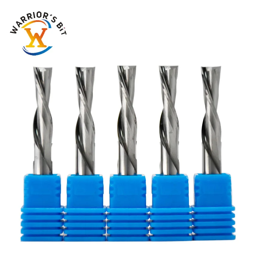 Excellent 2-Flutes Spiral down Cut CNC Router Bits for Milling Chipboard Plywood MDF