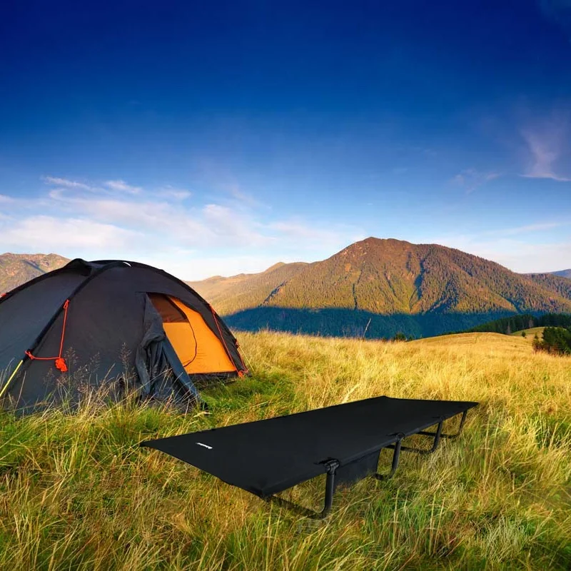 Outdoor Picnic Cheap Metal Aluminum Foldable Camping Tent Cot Bed