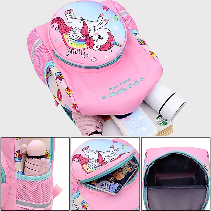 2024 New Cute Cartoon schoolbags for kids School Backpack for Children Casual Burden-Reducing Design for School