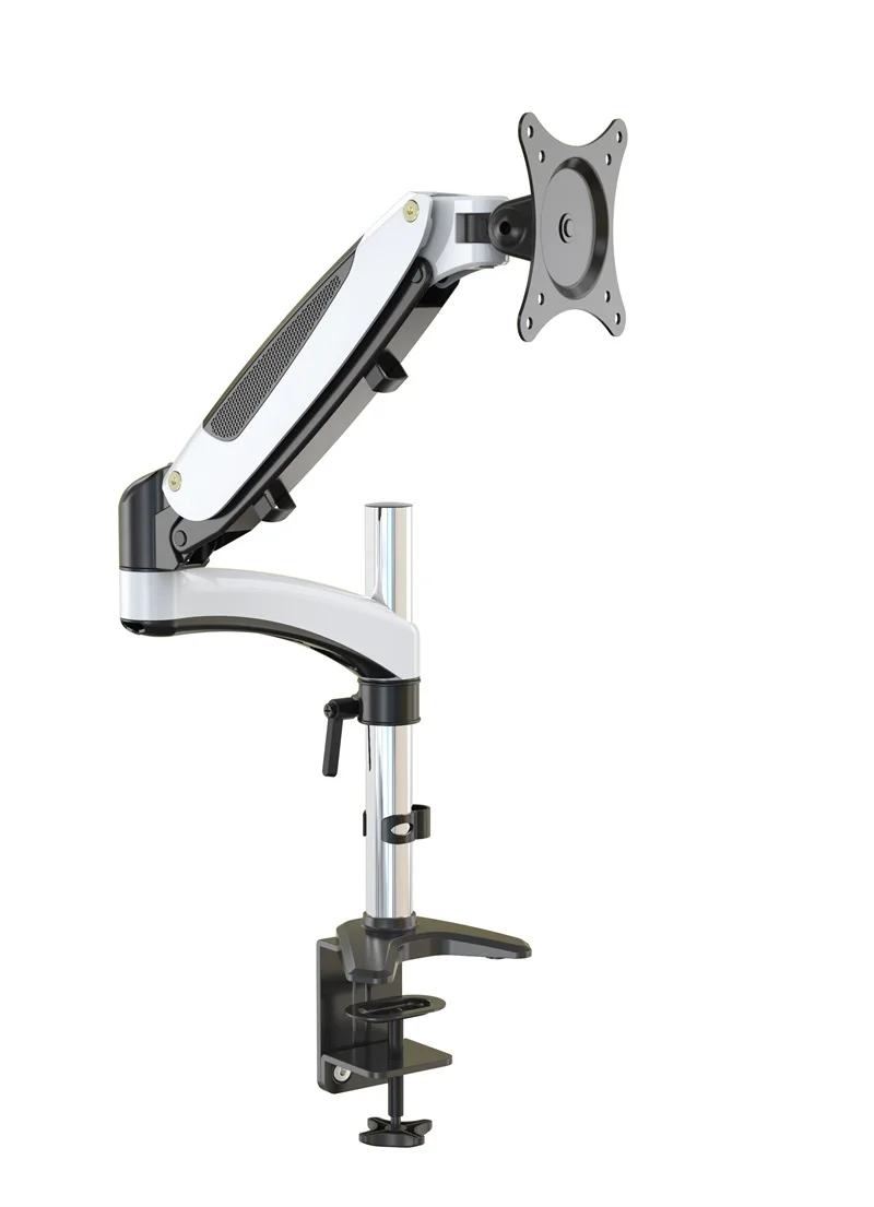 Hot sale Single Mount Stand Aluminum Gas Spring  Monitor Arm