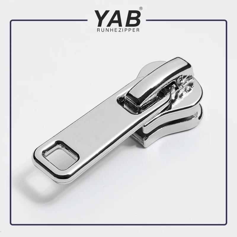 YAB китайская фабрика декоративный рынок Спортивная двусторонняя молния тянущаяся головка Металлические молнии