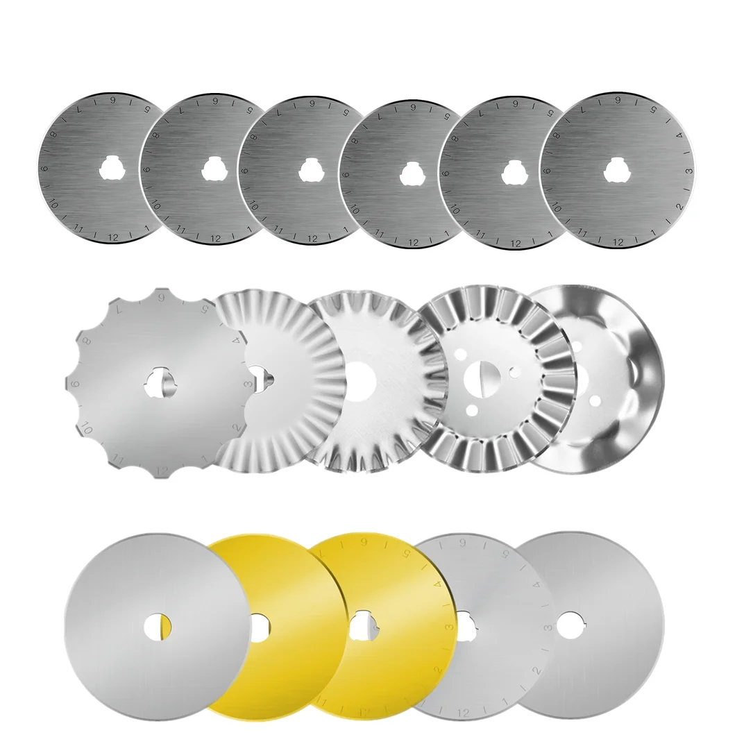 45mm Dotted Line Round Knife Blade Split Paper Cutter Cutting Hole Blade