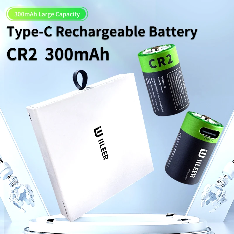 Заводская цена CR2 280 мАч 1036mWh Быстрая зарядка литий-ионные аккумуляторы с портом типа C 3 7 В аккумуляторная батарея