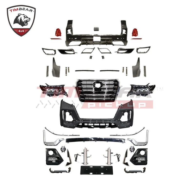 New Arrival Facelift Kit Abs Plastic Body Kit For Land Cruiser Prado 2018 Upgrade To 2022 Land Cruiser Prado 150