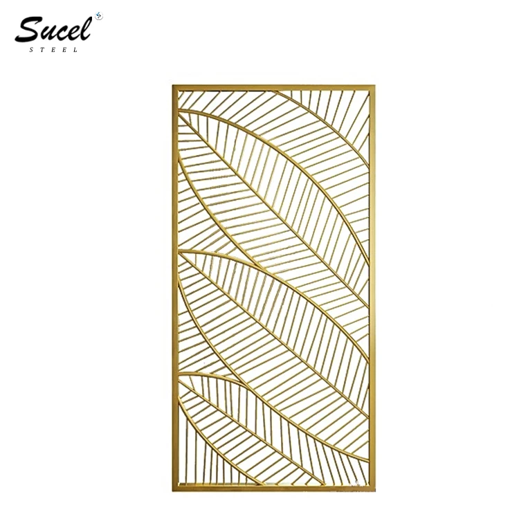 SUCEL Decorative Metal Screen Fencing Stainless Steel Screens & Portable Folding Doors Room Dividers