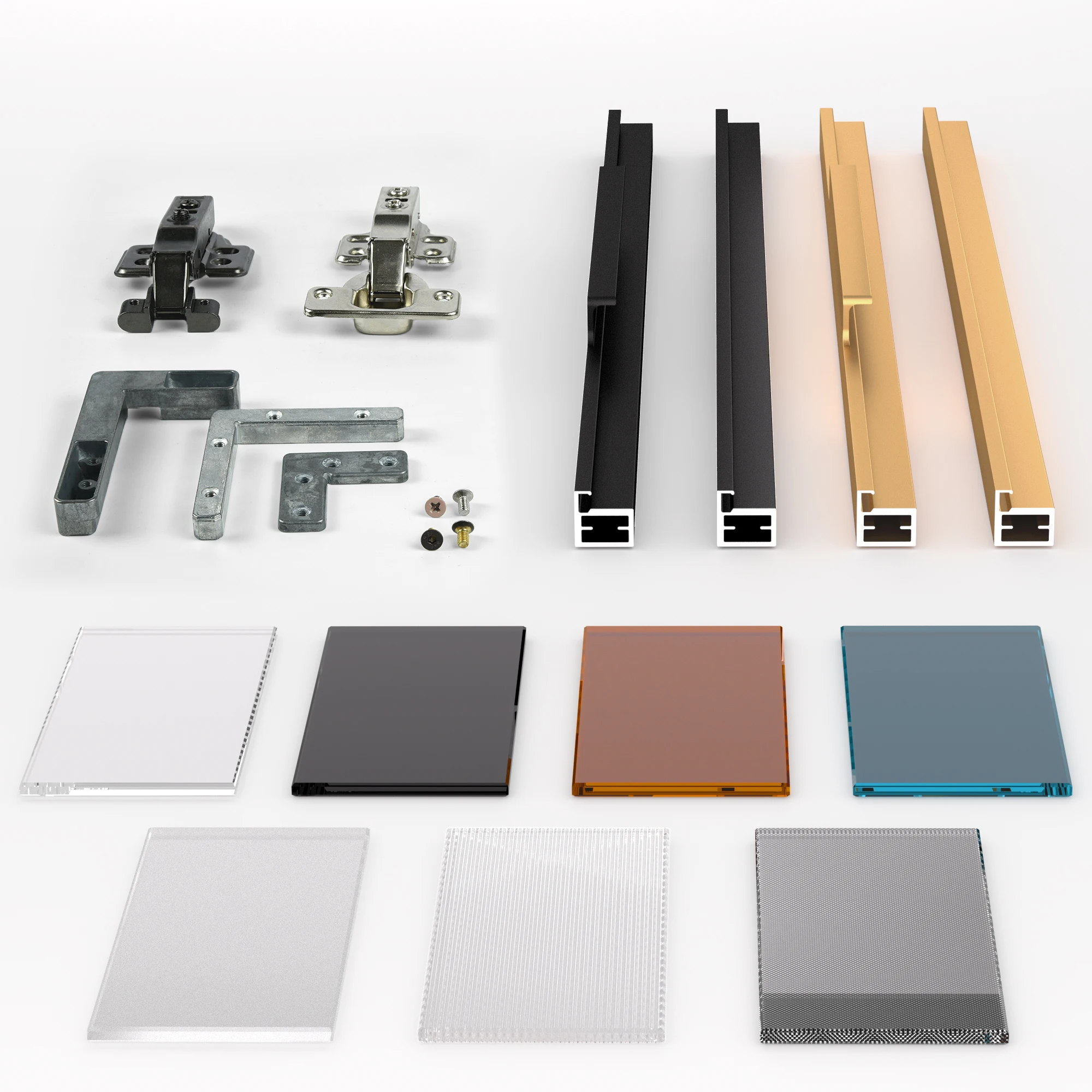 20/21/25/30 aluminium cabinet Minimalist Glass Door Aluminum Frame Aluminum Door Narrow Frame Glass Wardrobe Door Frame