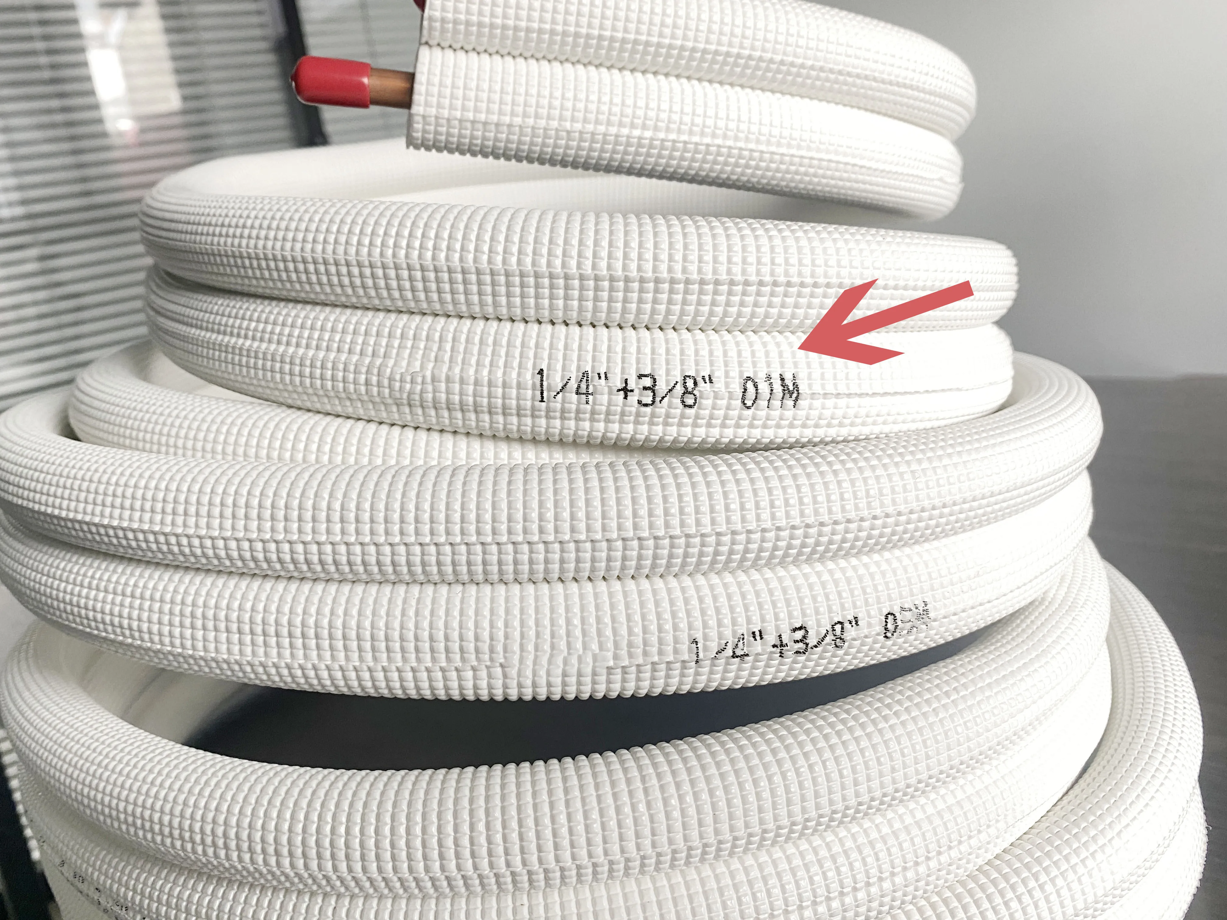 Insulated copper pipe for A/C other refrigeration & heat exchange equipment