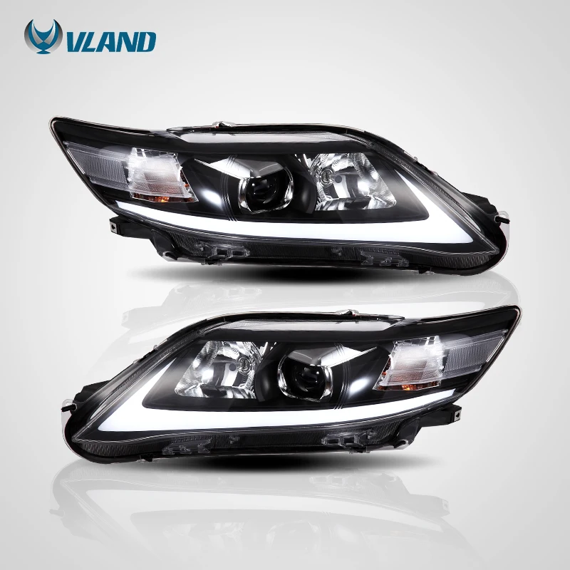 VLAND factory accessory for car head light for Camry LED Headlight 2009 2010 2011 for Camry head lamp LED moving signal