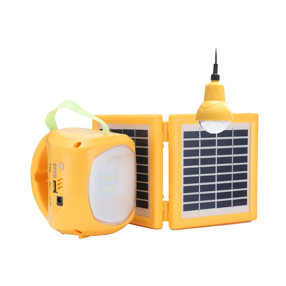 Оптовая продажа, перезаряжаемый светодиодный фонарь для кемпинга на солнечной батарее с fm-радио