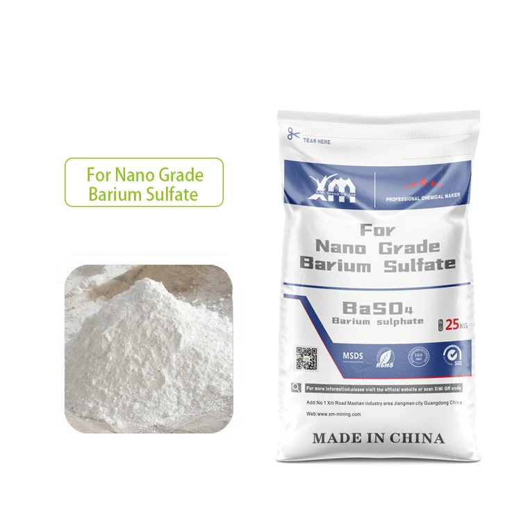 300 nm nano grade high transparency BaSO4 0.3 micro blanc fixe precipitated barium sulphate powder