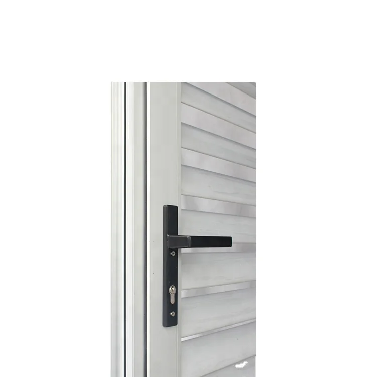 Residencial window screen door aluminum fully louvre door ten years warranty