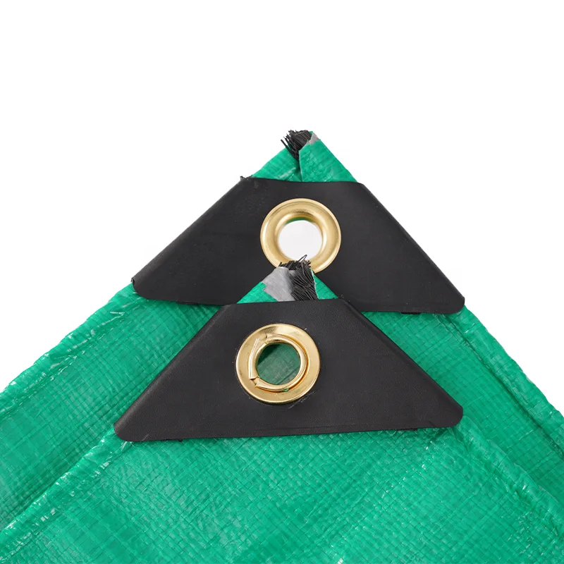 Million 2*3 120g green silver laminated PE coated tarpaulin hot selling customized design cover waterproof