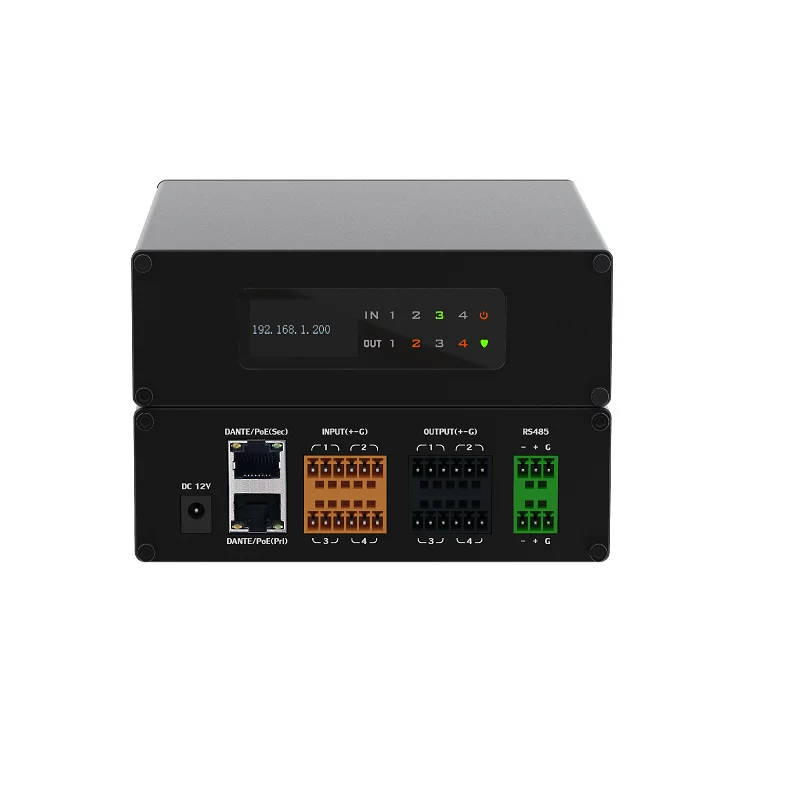 Manufacturer 4 in 4 out Dante Over Ethernet Network Usb Best Avb Enabled Audio Interface