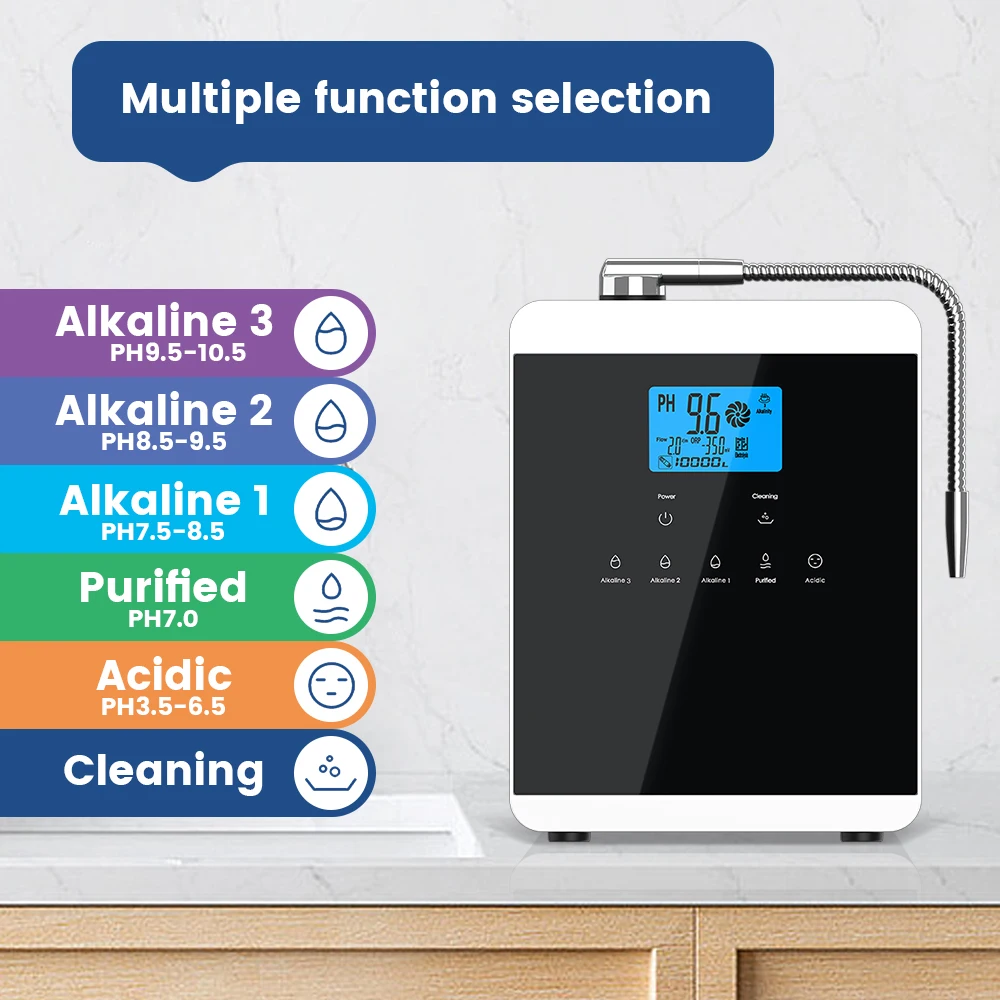 Japan Technology Alkaline Ionized Water Machine 11 Plates Platinum Coating Alkaline Water Machine Ionizer China