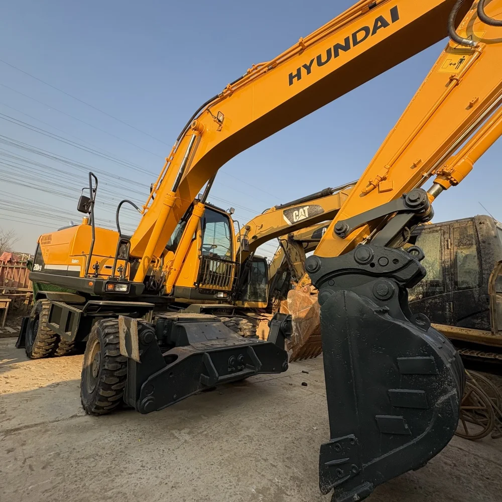 WHEEL South Korea Excavator Used HYUNDAI 210W-7 OR 210w -9 Wheel Excavator for Sale Good Condition