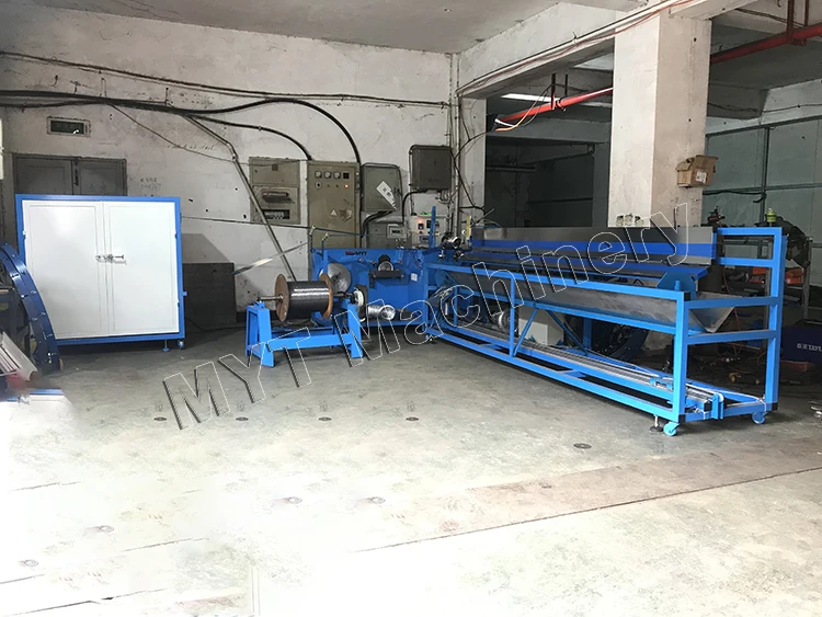 MYT HVAC Insulated spiral flexible aluminum duct forming manufacturing machine for air condition hose tube making