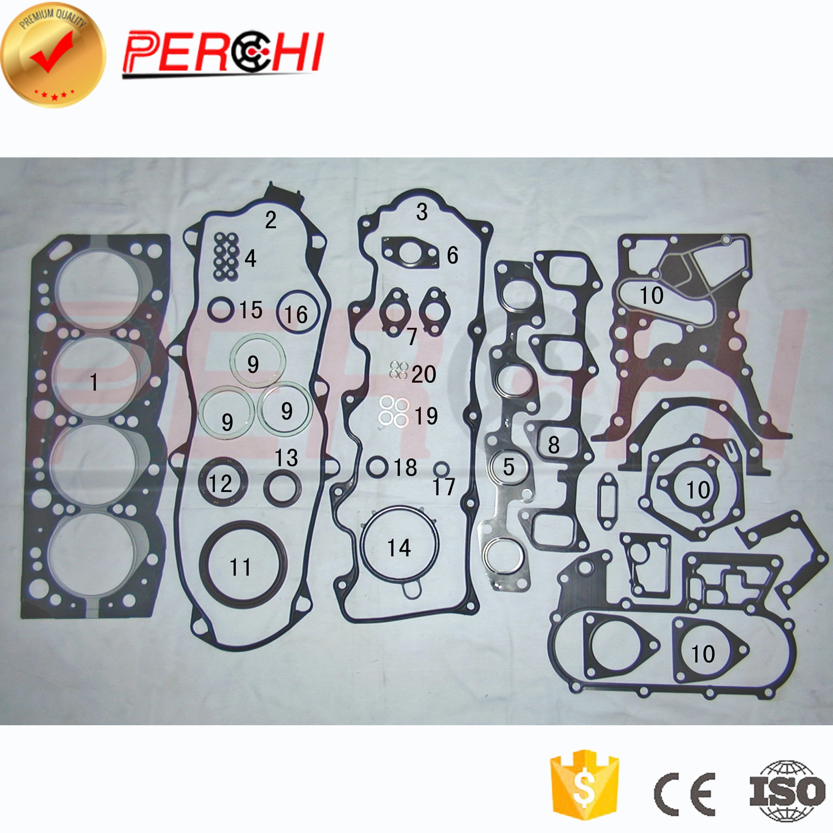 For TOYOTA  Engine Spare Parts 3L/LH85 Full Complete Gasket Set repair Kit Car OEM 04111-54094 PERCHI in stock