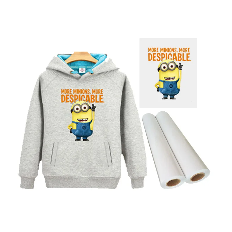 Zhou surmame hot peel cold peel double single side printing dtf pet film for heat transfer printer pet dtf 33 cm film roll