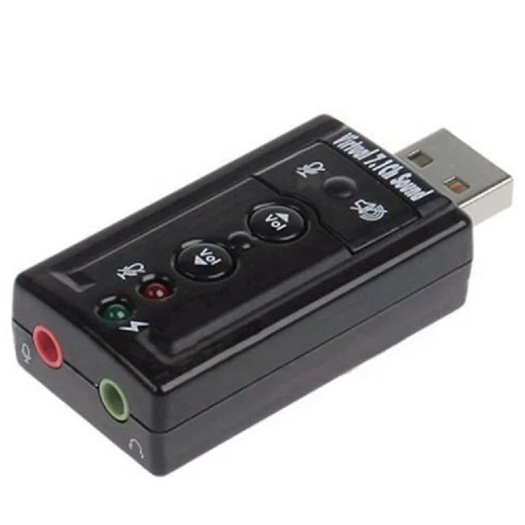 Разъем и воспроизведение аудио микрофон студия USB внешняя звуковая карта