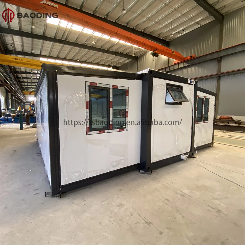 Waiyang Granny Flat 20 Ft 40 Ft Portable Prefabricated Home 2 3 4 Bedroom Folding Container Expandable House Prefab Modern Villa