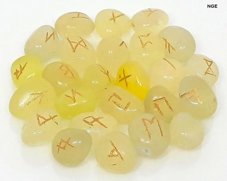 Mix Onyx Gemstone engraved rune sets onyx gemstone viking runes for healing and meditation onyx tumbled runes stones