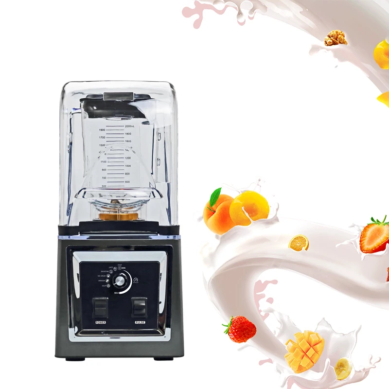 Professional Silent Blender with Sealed Sound Enclosure commercial heavy duty blender for Shakes and Smoothies Mixer Blenders