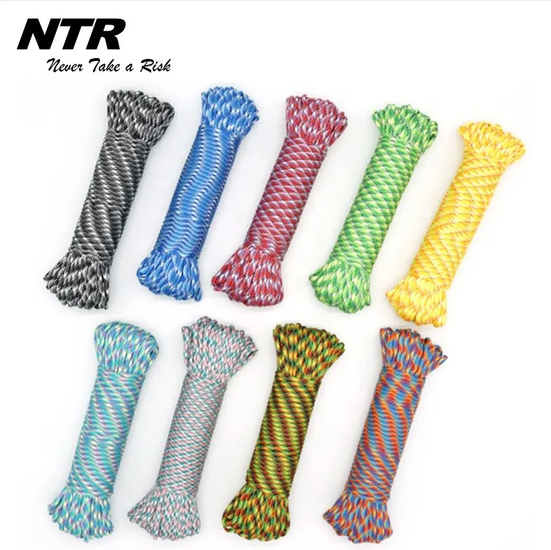 
parachuteCord 550 Multifunction Ropes Tent Rope Parachute Cord Outdoor Survival Rope 