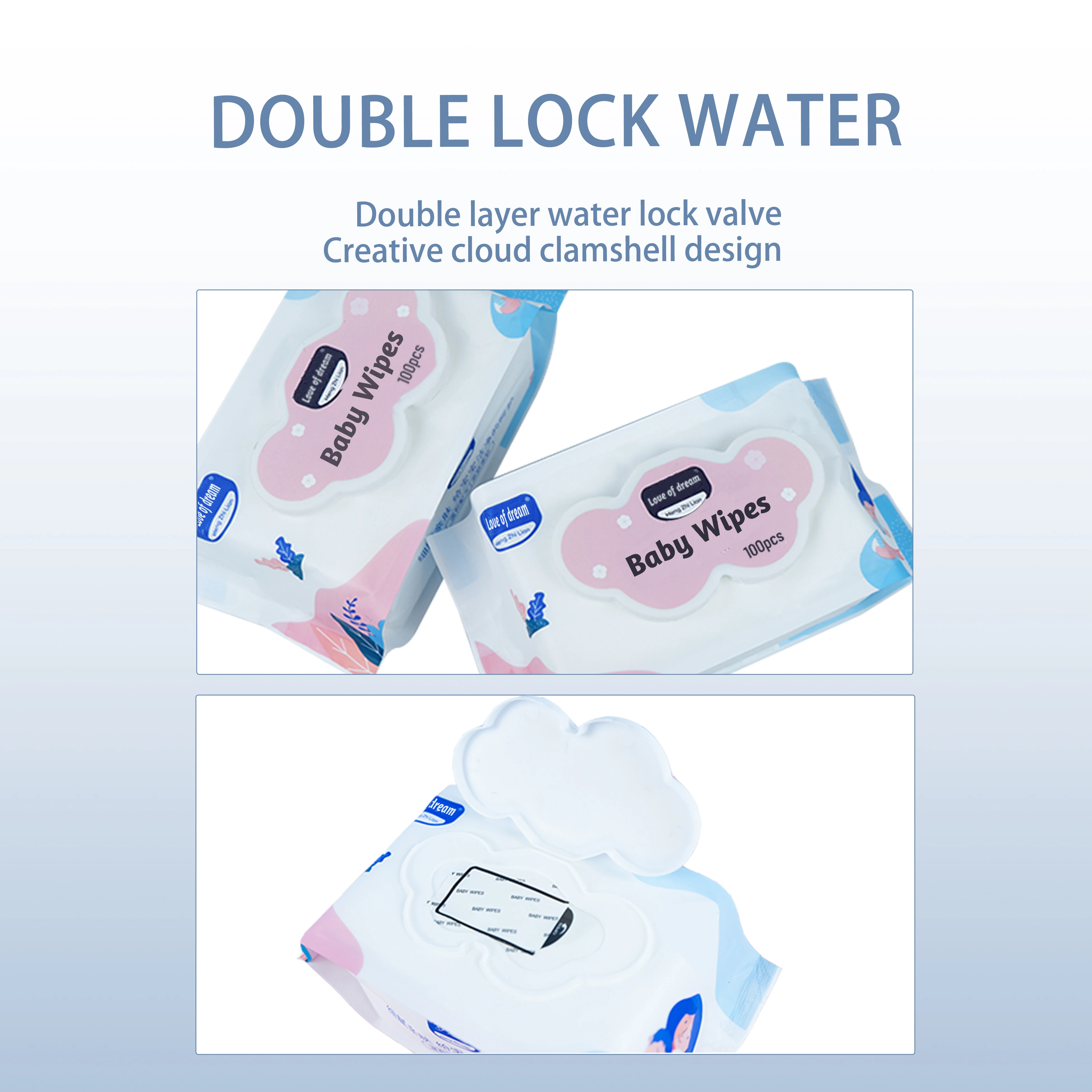 Wholesale Organic OEM Private Label Non Alcohol Custom Baby Cotton Wet Tissue Wipes